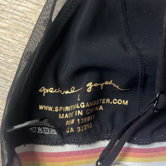 Spiritual Gangster Cosmos Polka Dot Triangle Bra Size Large - Picture 4 of 4